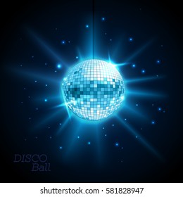 Disco ball. Disco background