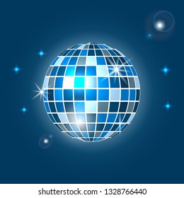 Disco ball background, Party and clubbing.. Vector illustration