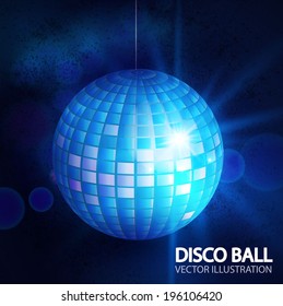 Disco ball background. Vector illustration