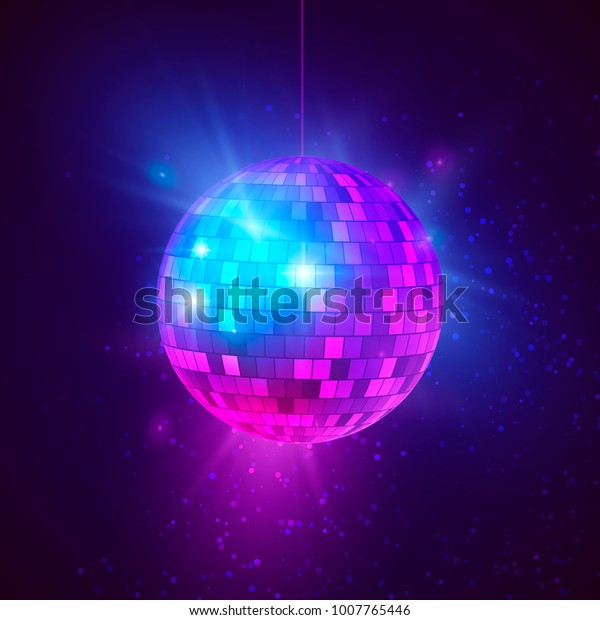 Sfera Da Discoteca Prezzo.Immagine Vettoriale Stock 1007765446 A Tema Sfera Da Discoteca Con Raggi Luminosi Royalty Free