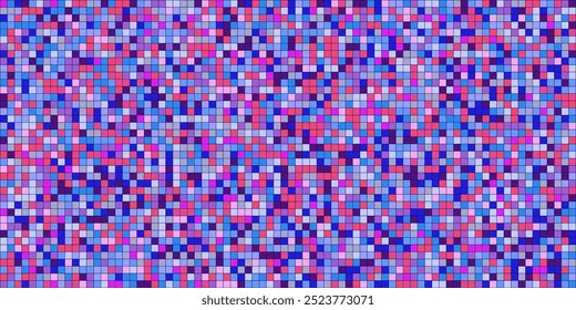 Disco ball color mosaic pattern, shiny background. Metallic sequin foil or mirror backdrop. Abstract halftone wallpaper.