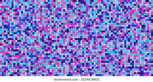 Disco ball color mosaic pattern, shiny background. Metallic sequin foil or mirror backdrop. Abstract halftone wallpaper.