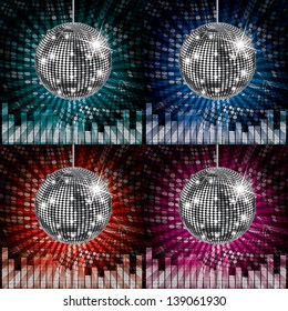 Disco ball colorful party lights