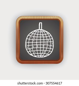 disco ball doodle