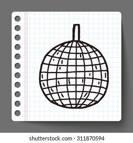 disco ball doodle