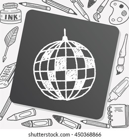 disco ball doodle