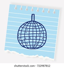 disco ball doodle