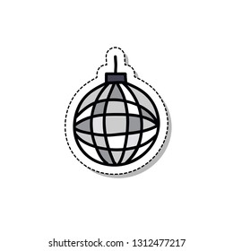 disco ball doodle icon
