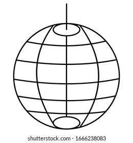 Pelota disco. Elemento del conjunto del Día Mundial del Partido. 3 de abril. Ilustración vectorial de existencias