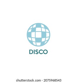 Disco ball graphic design template vector isolated. design logo, icon discotic, bar.