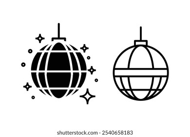 Ilustração isolada do modelo de design de ícone de bola de disco