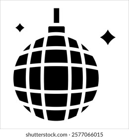 Disco Ball Icon Element For Design