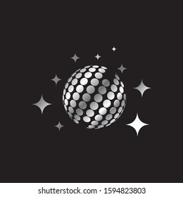 Disco Ball icon illustration design vector template