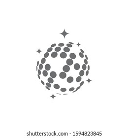 Disco Ball icon illustration design vector template