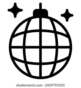 Disco Ball icon illustration for web, app, infographic, etc
