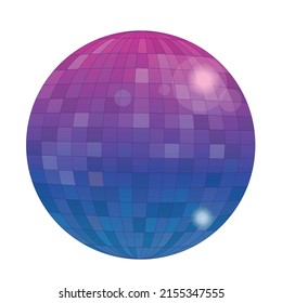 icono de bola disco aislado