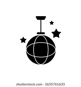 disco ball icon, modern vector isolated on white background.