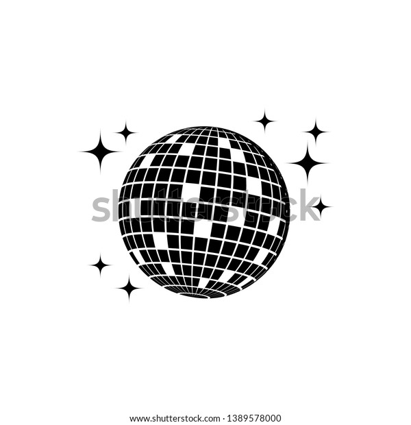Disco Ball Icon Party Decoration Club Stock Vector Royalty Free