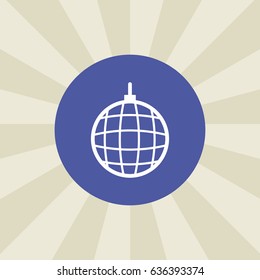 disco ball icon. sign design. background