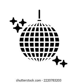 Disco ball icon. sign for mobile concept and web design. vector illustration