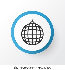 Disco ball icon symbol. Premium quality isolated dance club element in trendy style.