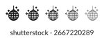 Disco ball icon vector collection. EPS 10