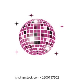 disco ball icon vector illustration design template