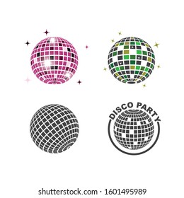 disco ball icon vector illustration design template