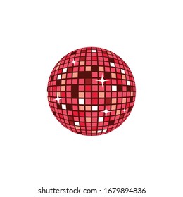 disco ball icon vector Illustration