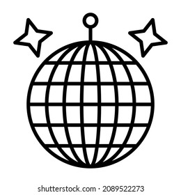 Disco Ball icon vector image. Can also be used for web apps, mobile apps and print media.