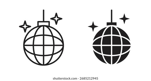 Icono de bola de discoteca símbolo de signo de Vector