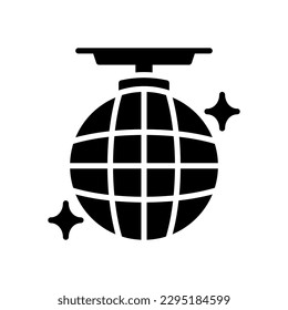 disco ball icon for your website, mobile, presentation, and logo design.