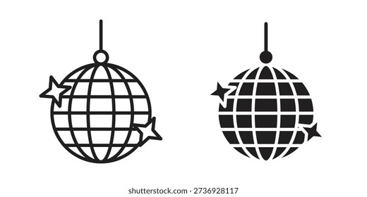 Disco ball icons for web developers and designers,
