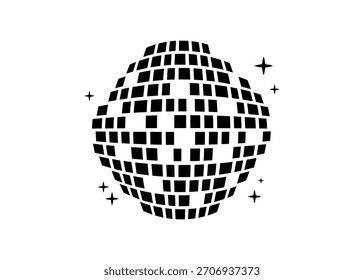 Disco Ball Isolierte Vektorsymbole, eps 10