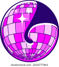 Disco Ball Letter Vector Element Alphabet L