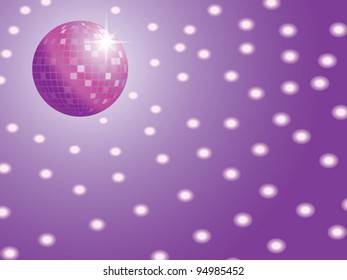 disco ball with lights vector illustration