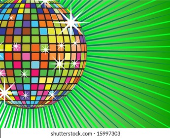 Disco ball mirror