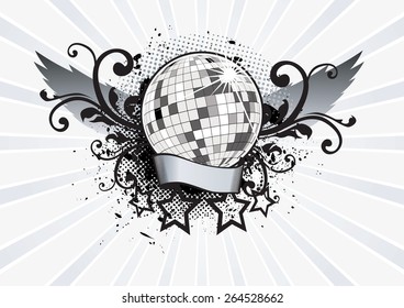 Disco Ball Party Vector Illustration 