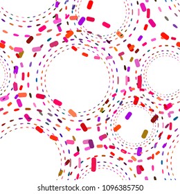 disco ball seamless pattern circles