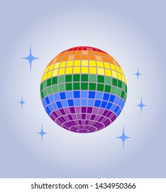 Disco ball Vector icon Disco ball Vector icon