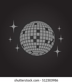 Disco ball Vector icon