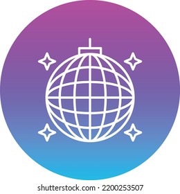 Disco Ball vector icon. Can be used for printing, mobile and web applications.