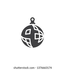 Disco ball vector icon. filled flat sign for mobile concept and web design. Mirror disco ball glyph icon. Nightclub symbol, logo illustration. Pixel perfect vector graphics