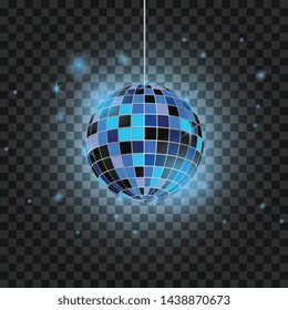 Disco ball vector icon illustration design template