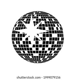 Disco ball Vector icon. Disco Party