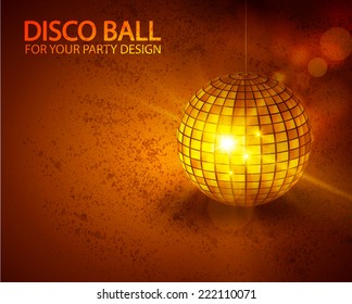 Disco ball. Vector illustration