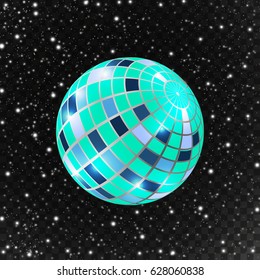 Disco ball. Vector illustration