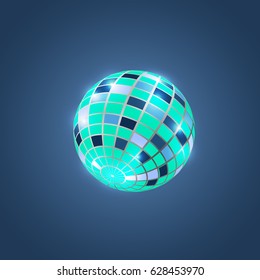 Disco ball. Vector illustration