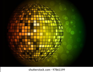 Disco ball. Vector illustration. Clip-art