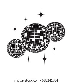 Disco balls Vector icon